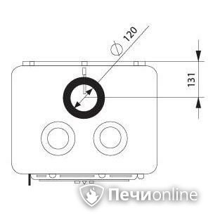 Отопительно-варочная печь Ferguss Magma cook side door в Астане
