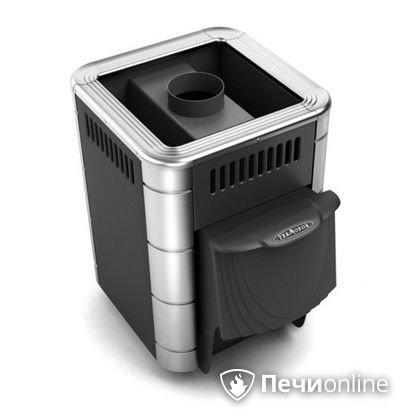 Дровяная банная печь TMF Оса Inox дверь антрацит короткий канал антрацит в Астане